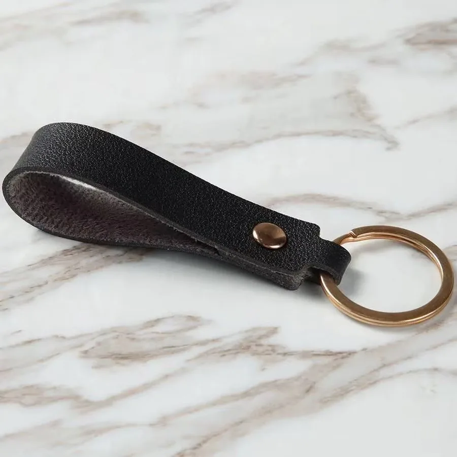 Black leather strap close-up